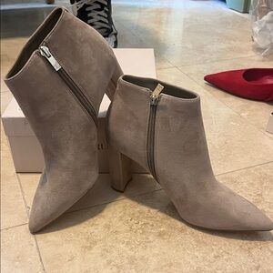 Ivanka Trump Taupe Ankle Boots